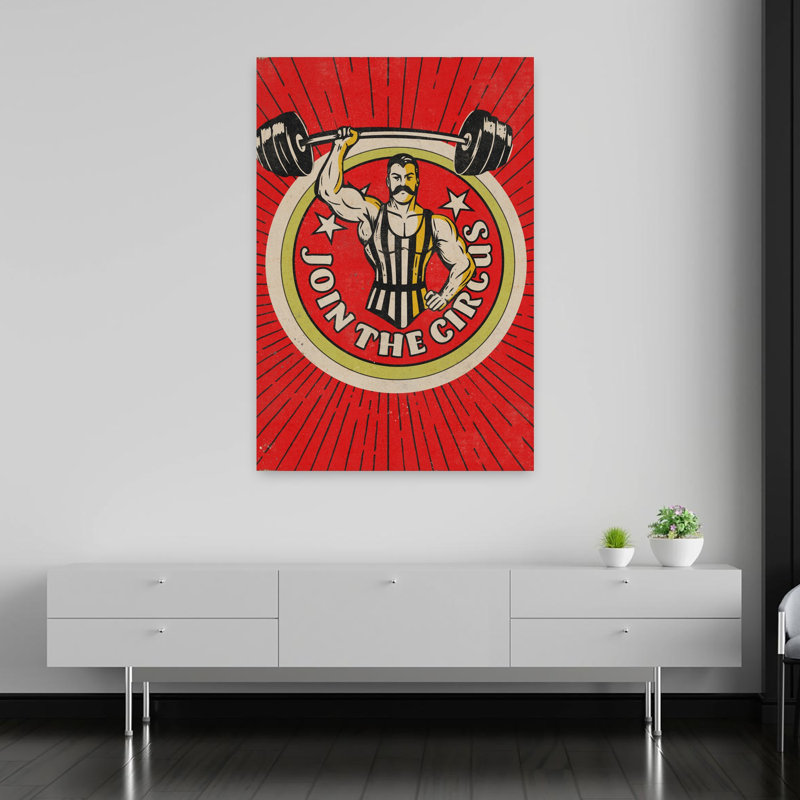 Contemporary Art Bold Classic Retro Architecture Landscape Wall Art - Wrapped Canvas Print, 152.4 cm H x 101.6 cm W