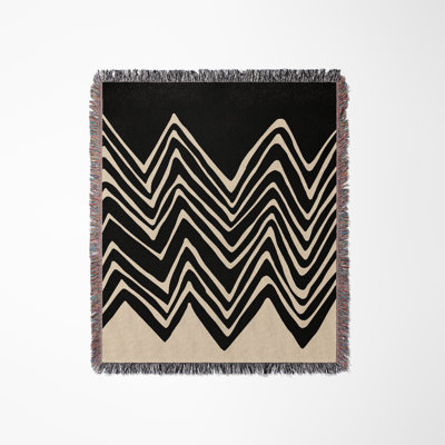 Addai Abstract Triangle Pattern Blanket 
