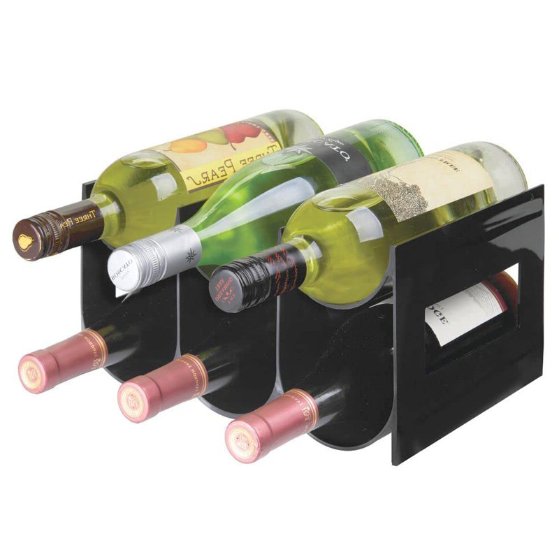 Arthenia 6 Bottle Tabletop Wine Bottle Rack, Black