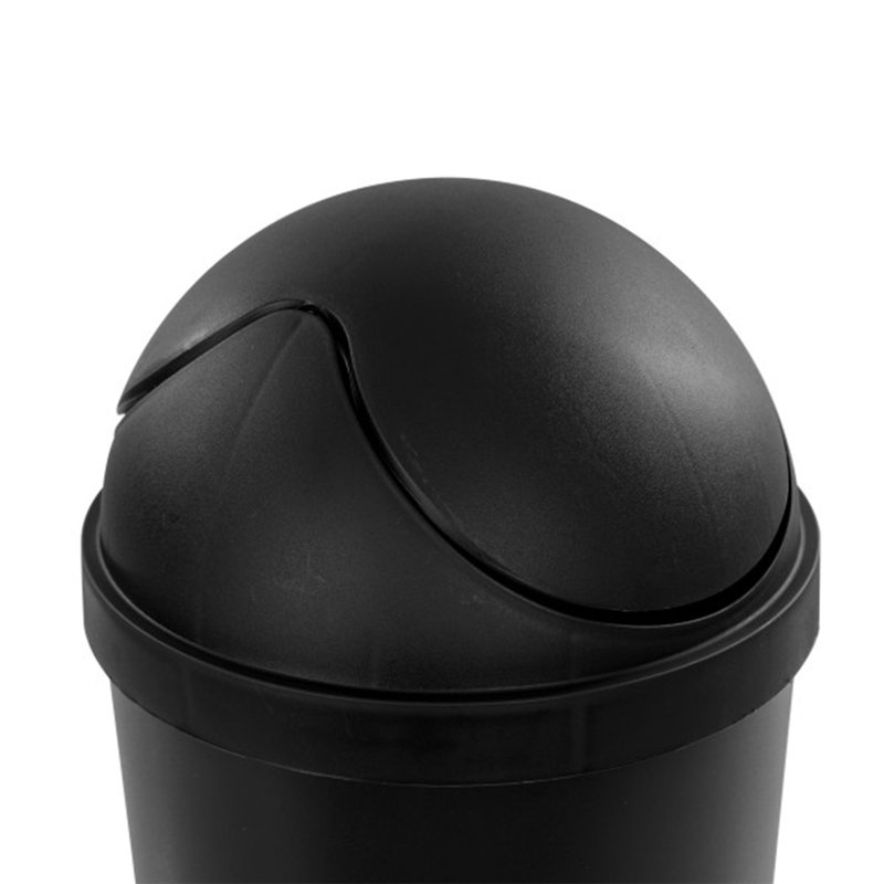 Sterilite 3 Gallon Swing Top Trash Can, Black