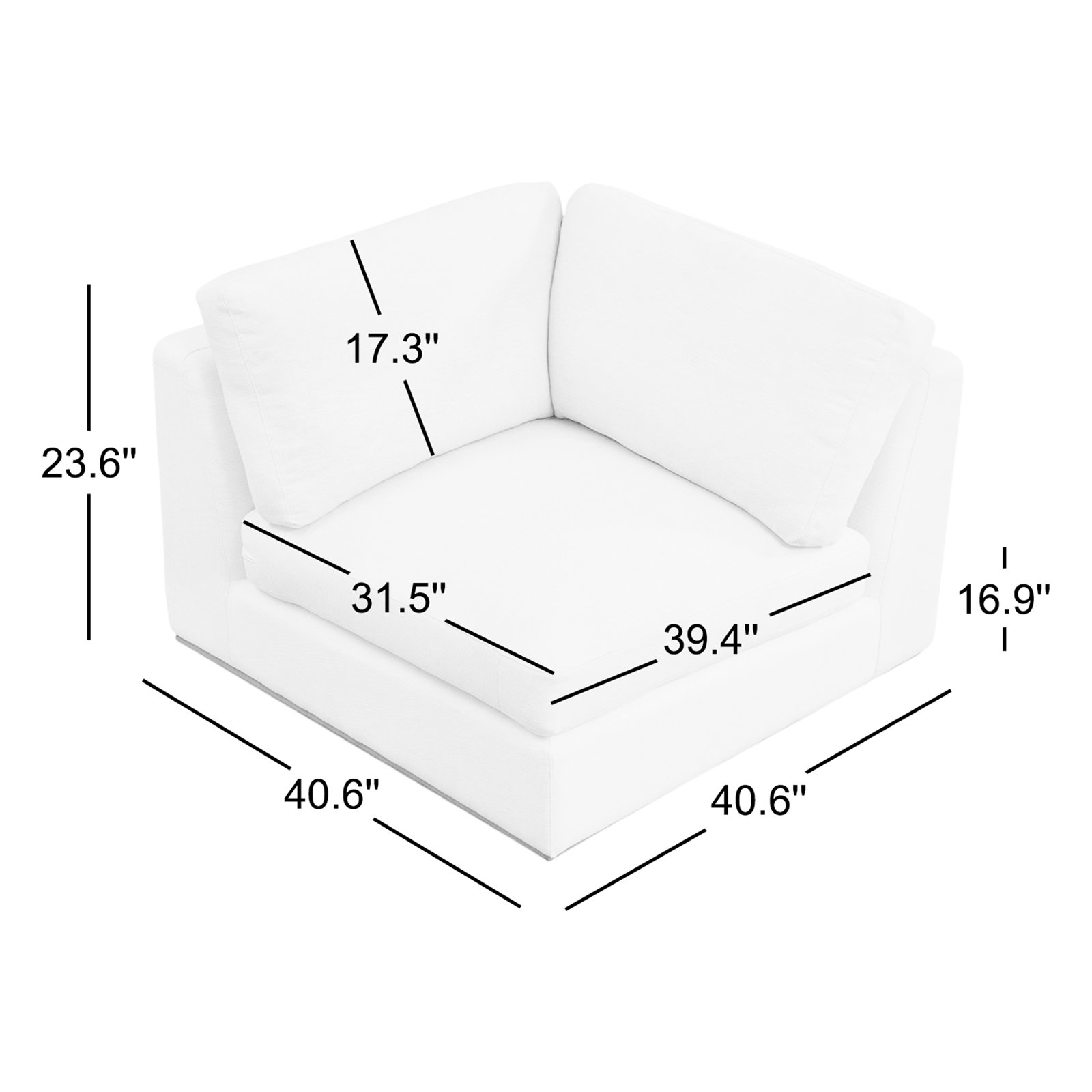 Ciano Cedar Accent Chair, Off White