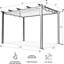 Extérieur 10 pi W Pavillon de jardin en métal