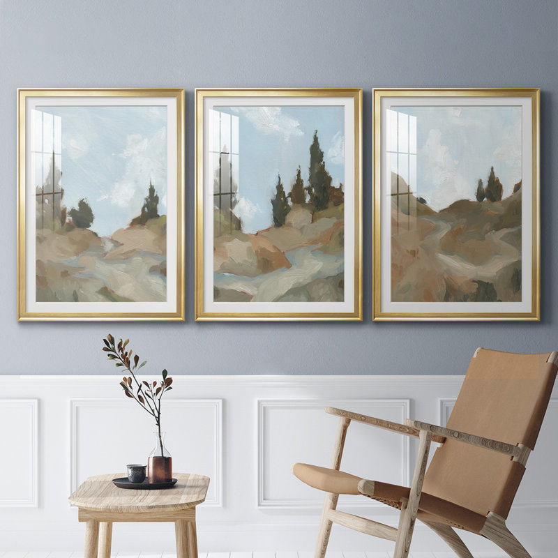 Impression sur toile encadrée de qualité supérieure - prêt à accrocher, Cadre doré, H 30,5 po x l 45 po