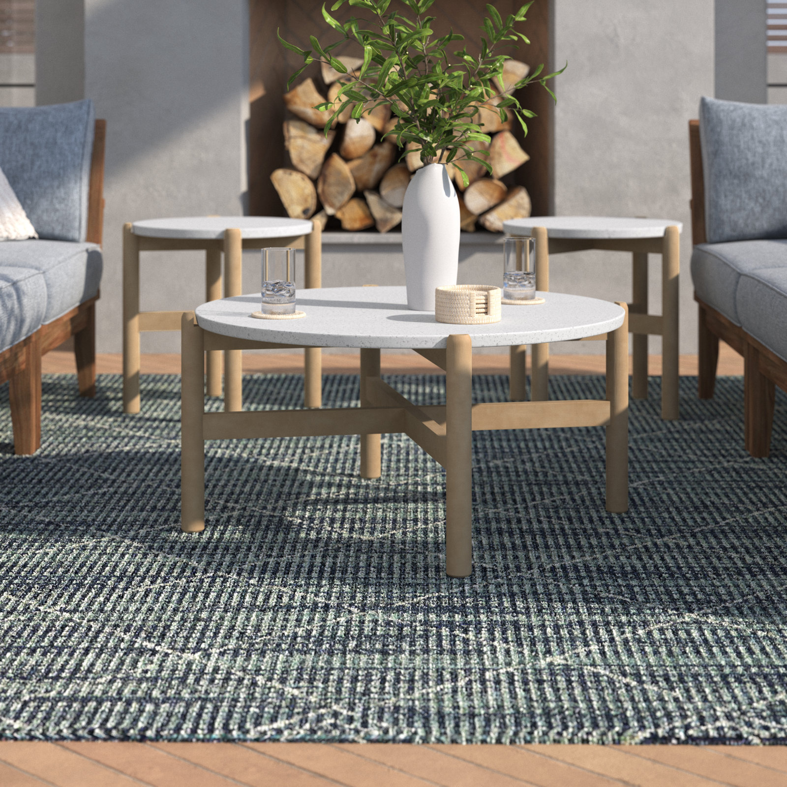 Mimi 33'' Terrazzo Outdoor Table