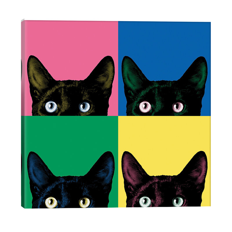 Curiosity Pop by Jon Bertelli - Painting on Canvas, 45.72 cm H x 45.72 cm W x 1.91 cm D, Wrapped Canvas