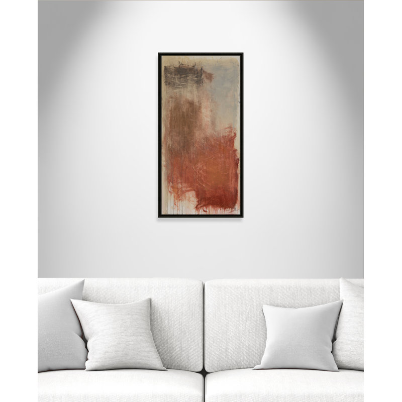 Colin Autumn Over The Rivera Print by, 31.5" H x 16.5" W, Espresso