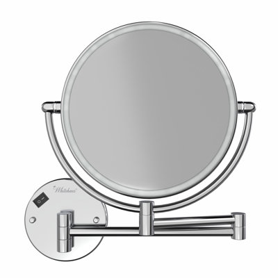 Miroir grossissant 7x à fixation murale en aluminium anodisé