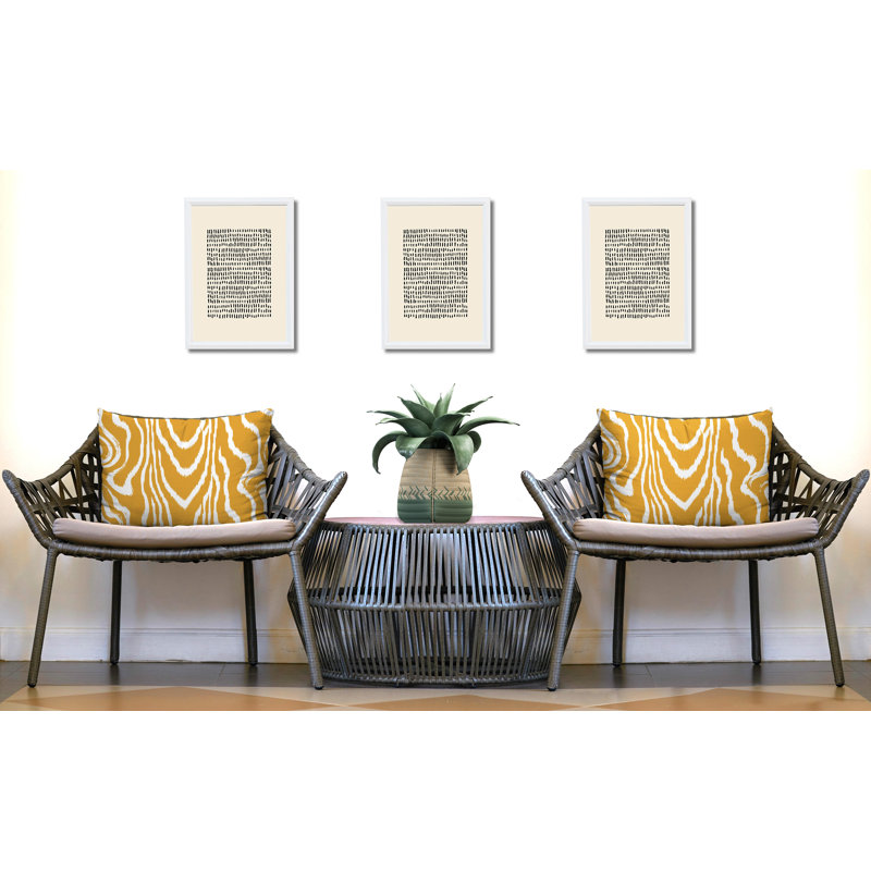 Oreiller réversible intérieur / extérieur Meli, 25x18, Yellow