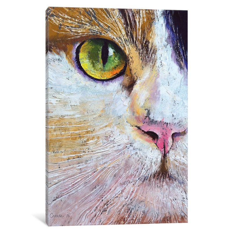 " Calico Cat " by Michael Creese, 18" H x 12" W x 1.5" D