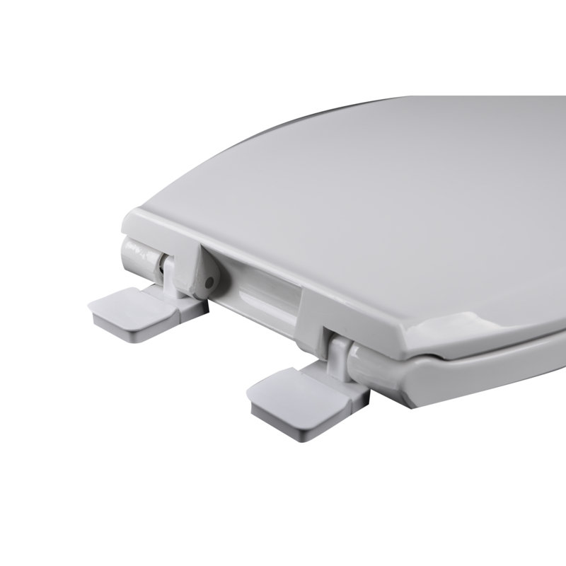 Elongated Toilet Seat and Lid, White