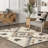 Soelch Tribal Jute Area Rug for Dining Room Living Room, Natural-1033570553