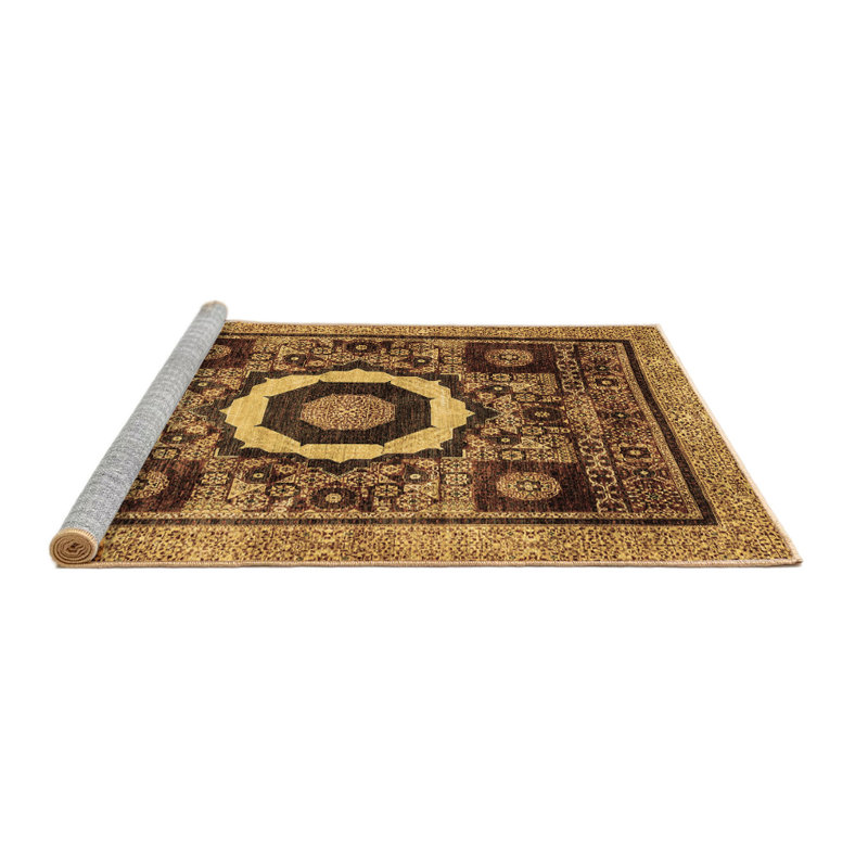 Washable Oriental Indoor Rug, Square 6'
