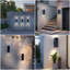 Appliques murales d'extérieur murales noires de haut en bas matte (base E26, ampoule non incluse)-1483793200-1483793203