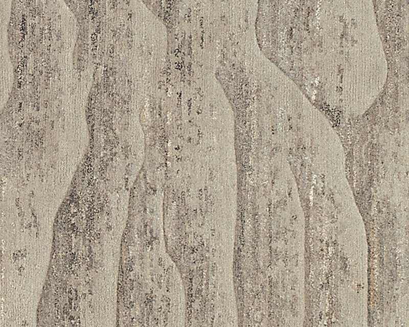 Dunes Wool Area Rug in Gray, Rectangle 3' x 5'
