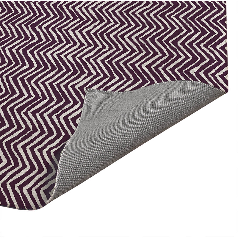 Tapis de cuisine Chevron, Aubergine, Rectangulaire 2 pi x 3 pi