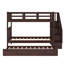 Eulah Kids Twin Over Twin Bunk Bed with Trundle with Drawers-995485825