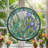 Frog Iris Stained Glass Window Panel，12"H-1424524630