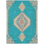 Tapis bleu sarcelle lavable intérieur / extérieur Elira -629119111