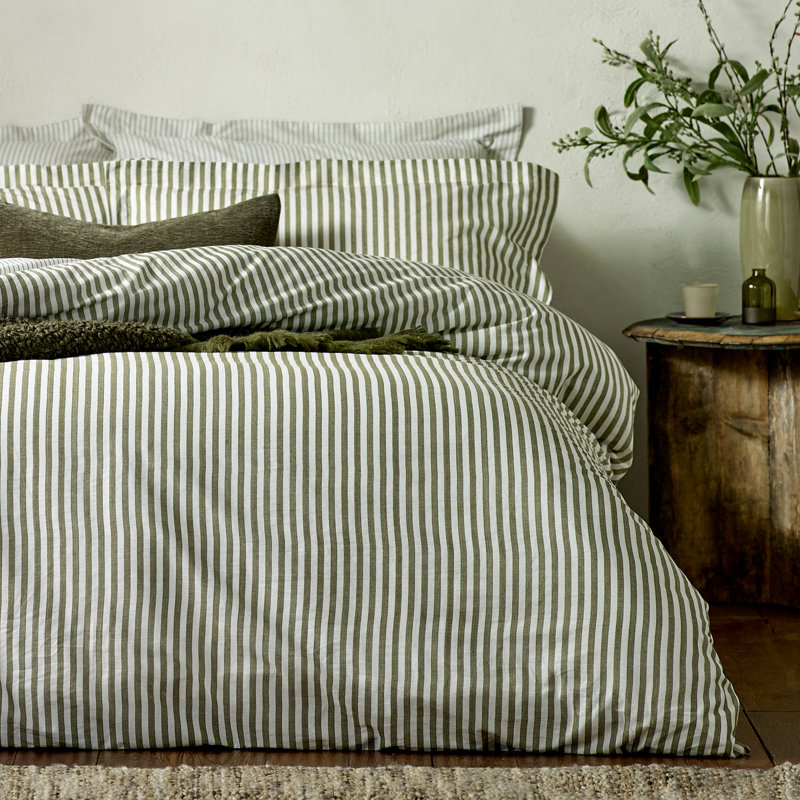 Sufiyah 100% Cotton Machine Woven Pillow Case, Green