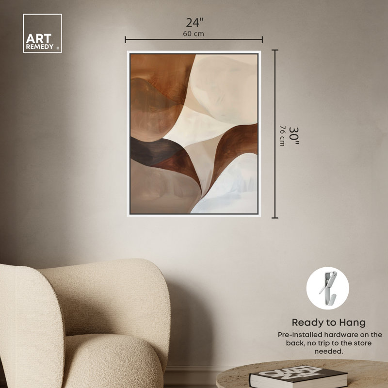 «Dream Away II», Cadre blanc, H 31 po x l 25 po