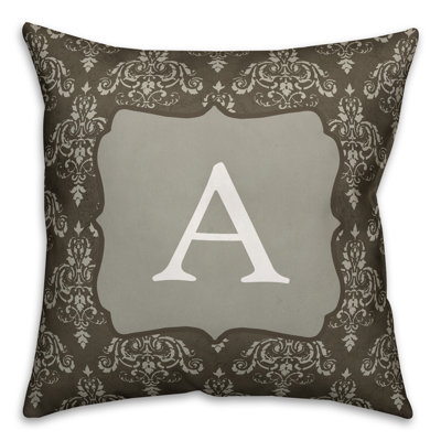 Damask Reversible Throw Pillow