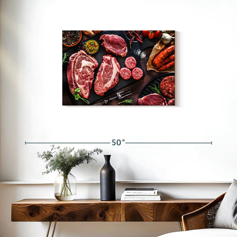 Yarlin Raw Seasoned Meat, 20" H x 30" W