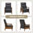 Penning Walnut Breathable Leather Push-Back Recliner-102834352