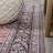 Heimir Bohemian Distressed Chenille Machine-Washable Dark Pink/Black/White Rug-268417607