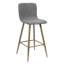 Fuhrman Upholstered Counter Stool with Metal Frame-1028481076