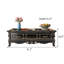 Table basse en bois massif European Light Luxury