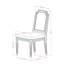 L'ensemble de table de salle à manger 9 pièces se compose d'une table de cuisine et de 8 chaises de salle à manger en similicuir brun texturé avec dossier noir-713626006-725742455-725742448