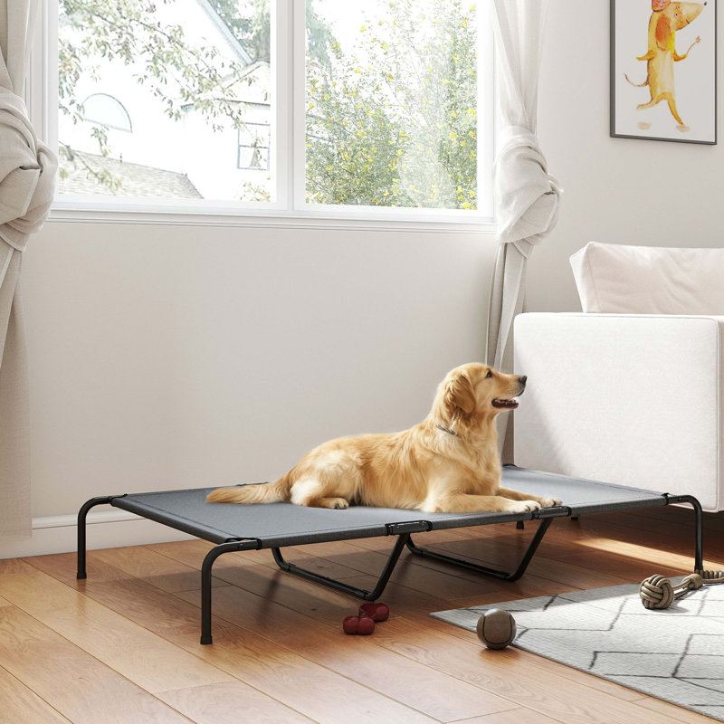 Lit pour chien d'extérieur Pawhut, Gris