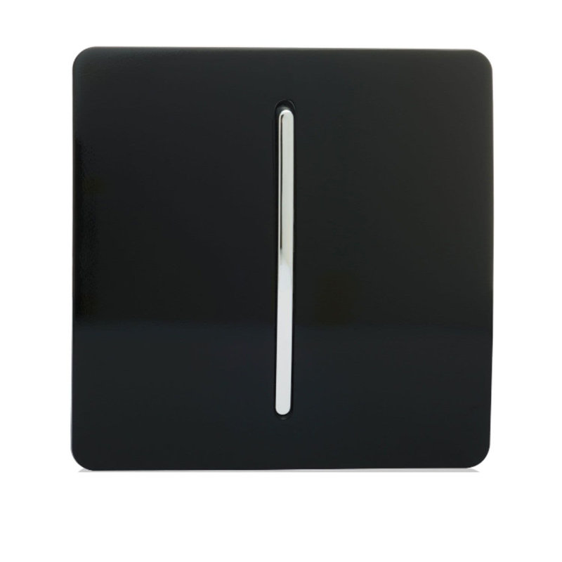 Wall Mounted Light Switch, Gloss Black