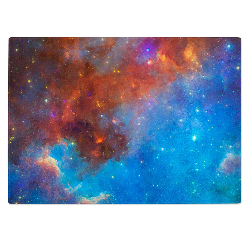 Tempered Glass Universe in Abstract Vol.13 Chopping Board, 28.5 cm W x 20 cm L
