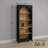 Eshman Engineered Wood Arched Bookcase with Storage for Home Living Room-349777427-336637707