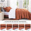 Ensemble de courtepointe Quilts For Queen Bed Umber - couvre-lit léger d'été - couvre-lit à motif de vagues pour toutes les saisons - 3 pièces (1 courtepointe, 2 taies décoratives)-123109993