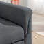 Fauteuil convertible tissé gris foncé 35 po Francesca