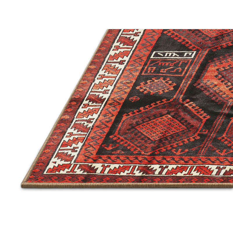 Tapis rouge à motif sud-ouest, Rectangle 7 pi x 10 pi