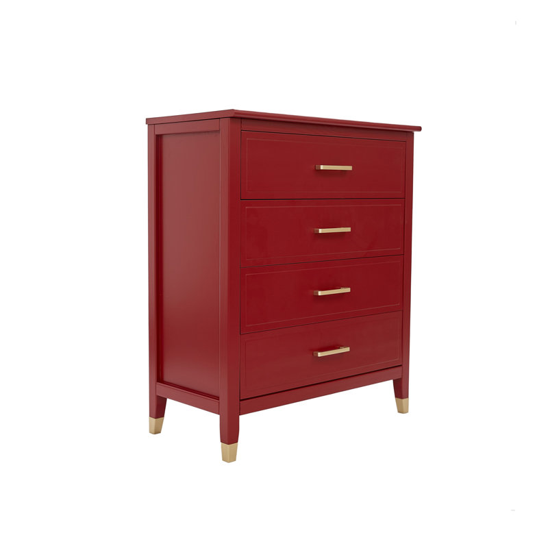 Mel Chest of Drawers, Red