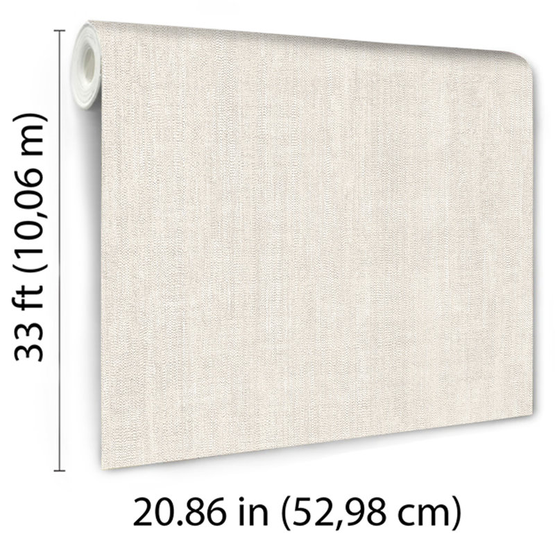 Papier peint texturé Allure, Crème, crème