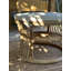 Dallis Natural Rattan and Beige Fabric Pouf