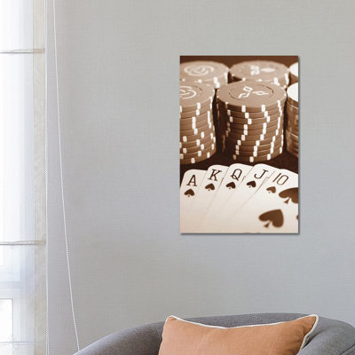 Poker by Boyce Watt - Wrapped Canvas Print