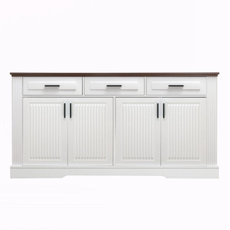 Buffet avec rangement, Blanc