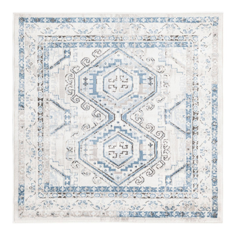 Fleeton Oriental Indoor Rug, Square 4'1"