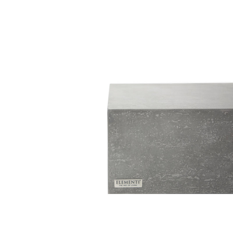 TEVERE Rectangular Concrete Coffee Table 86 x 66 x 35.6 cm, Grey/Brown/Blue