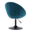 Velvet Swivel Barrel Chair-1271302810