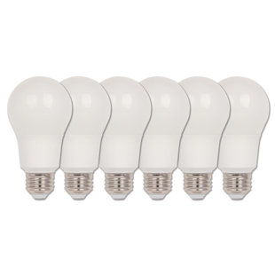 9 Watt (60 Watt Equivalent), A19 LED Dimmable E26/Medium (Standard) Base (Set of 6)