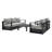 Modway Tahoe Outdoor Aluminum 4-piece Conversation Set with Coffee Table-67492252-67492251