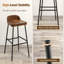 Counter Stool with Metal Frame