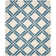 Tapis géométrique crocheté à la main ivoire / bleu Ardi